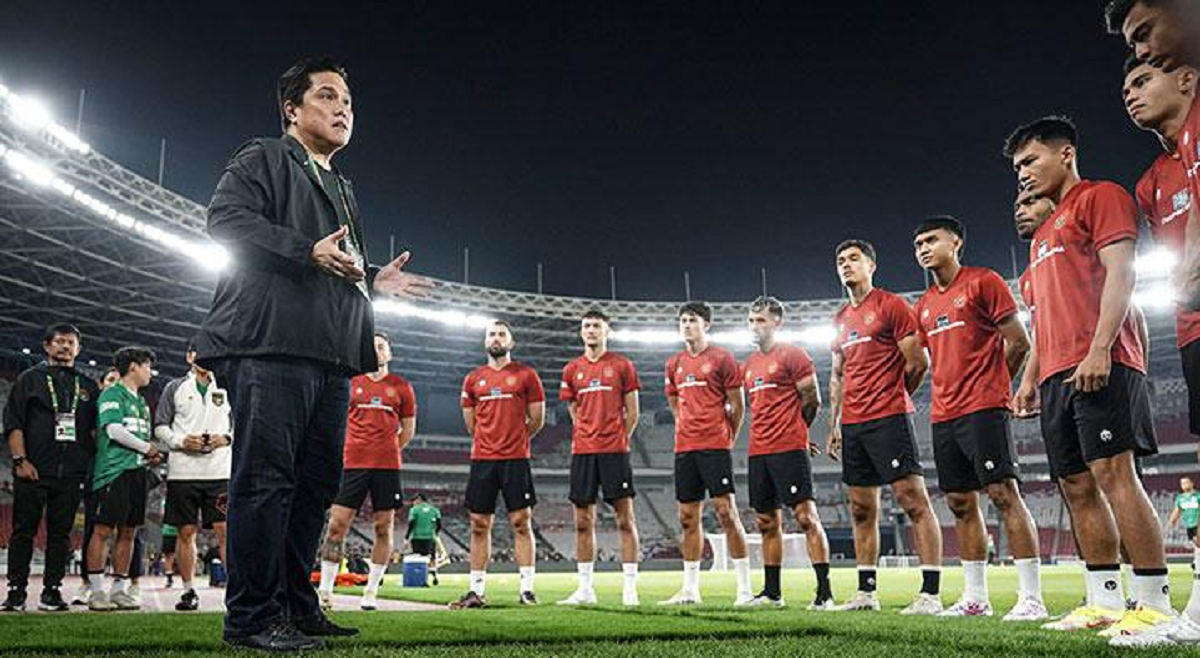 Erick Thohir Optimis Timnas Indonesia Tembus Piala Dunia dan Olimpiade, Pemain Keturunan Jadi Andalan