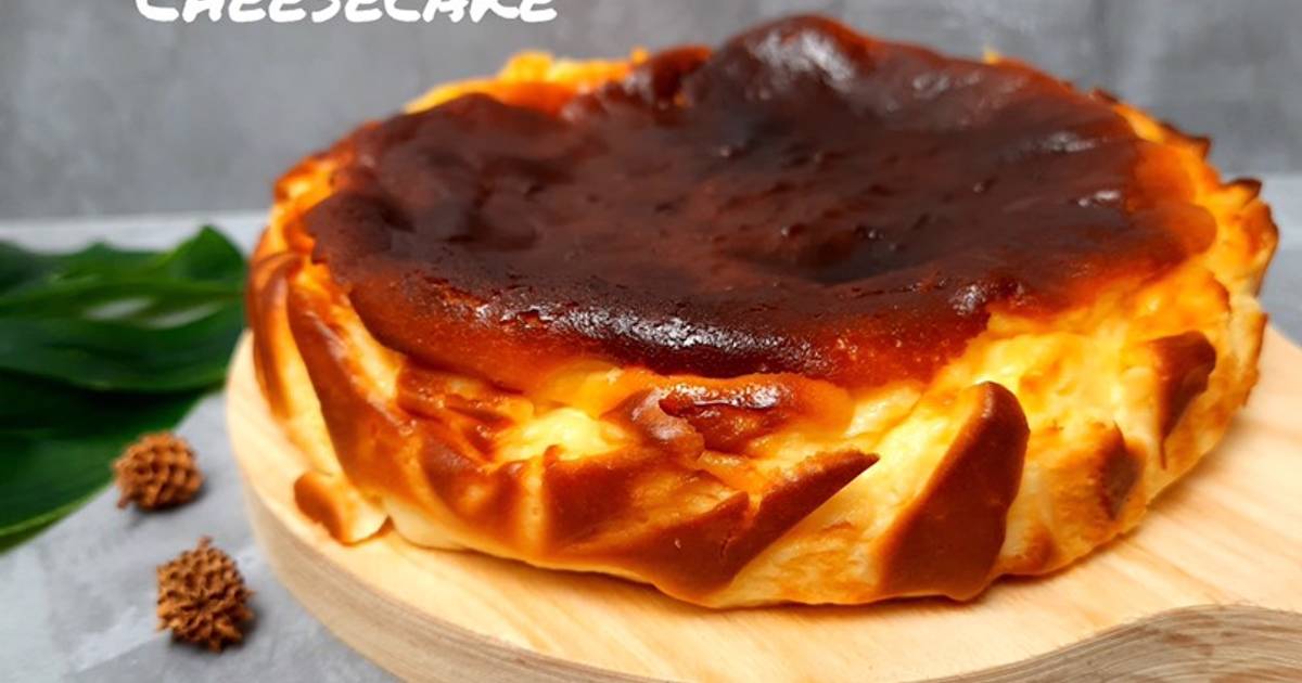 Resep Burnt Cheese Cake Dessert Elegan untuk Libur Akhir Tahun